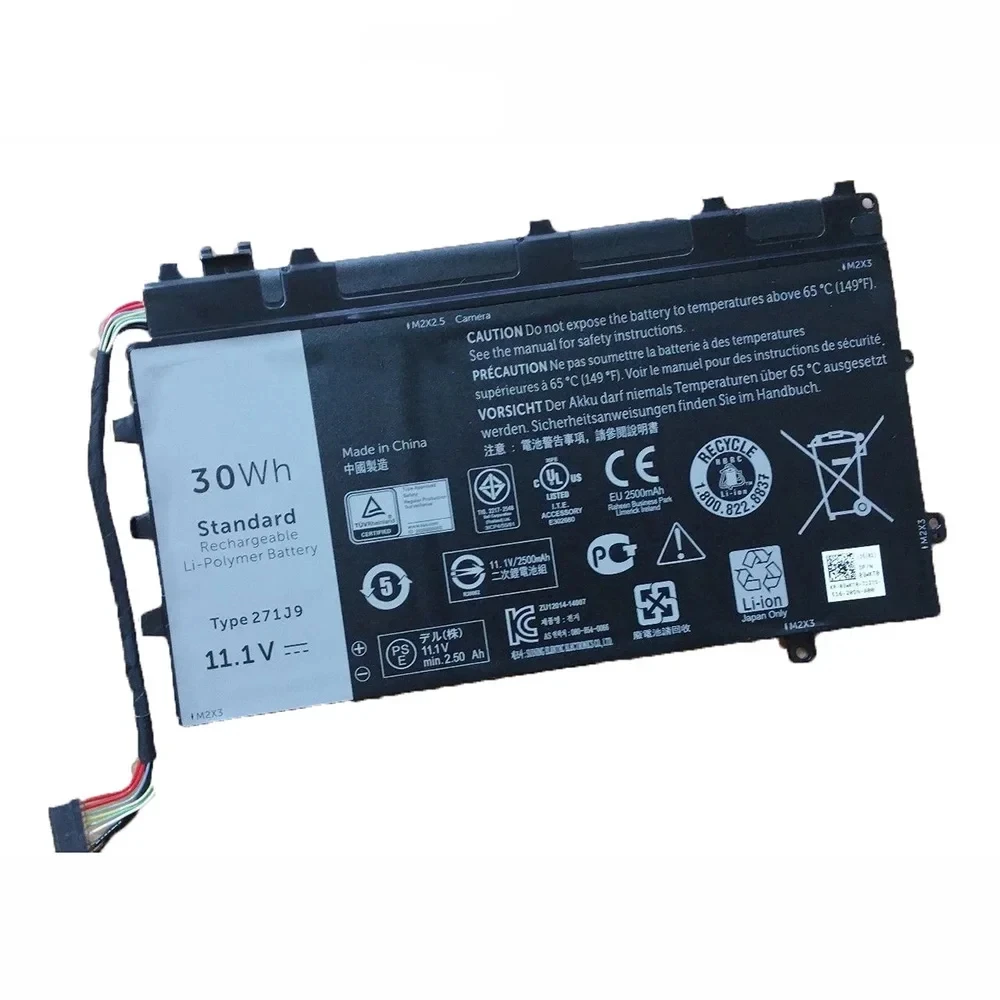 Фото Аккумулятор для ноутбука 271J9 для Dell Latitude 7350 13 7000 Series GWV47 MN791 YX81V 3WKT0 11.1V 30Wh №2