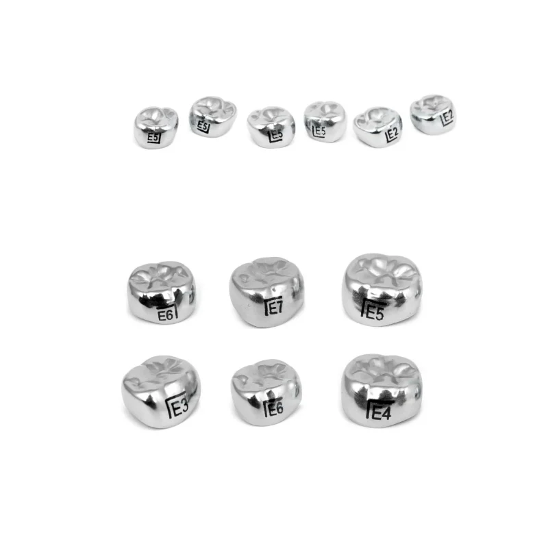 Акции 10 шт./коробка Стоматологические дети первичные молярные короны из