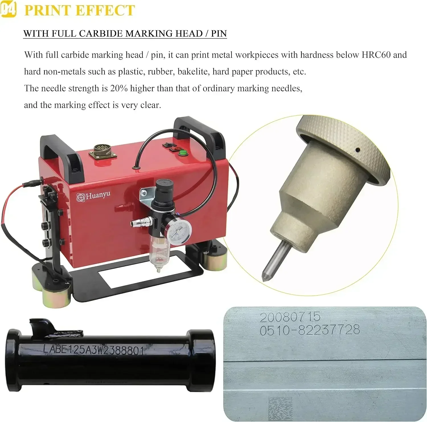 Портативный пневматический гравировальный станок 500 Вт 150*50 мм стандартная точка