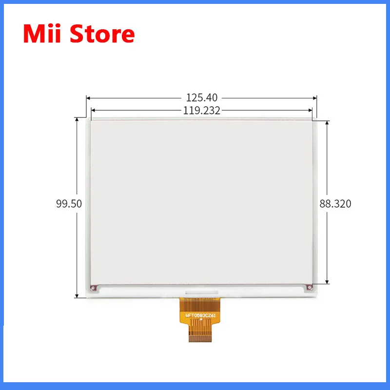 600x448, 5.83inch E-Ink display HAT for Raspberry Pi, red/black/white three-color, SPI interface