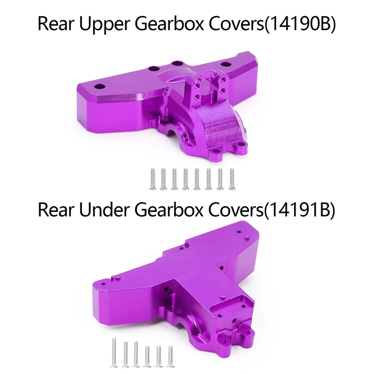 Для 1/14 14210 14209 задняя Верхняя деталь дифференциал крышка обновленные детали для