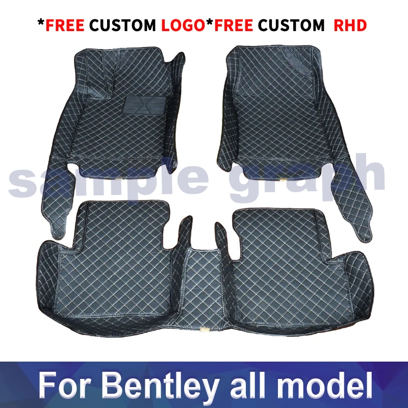 

Car Floor Mat for Bentley Falcon Azure Mulliner Bentayga Flying Spur continental Mulsanne car accessories
