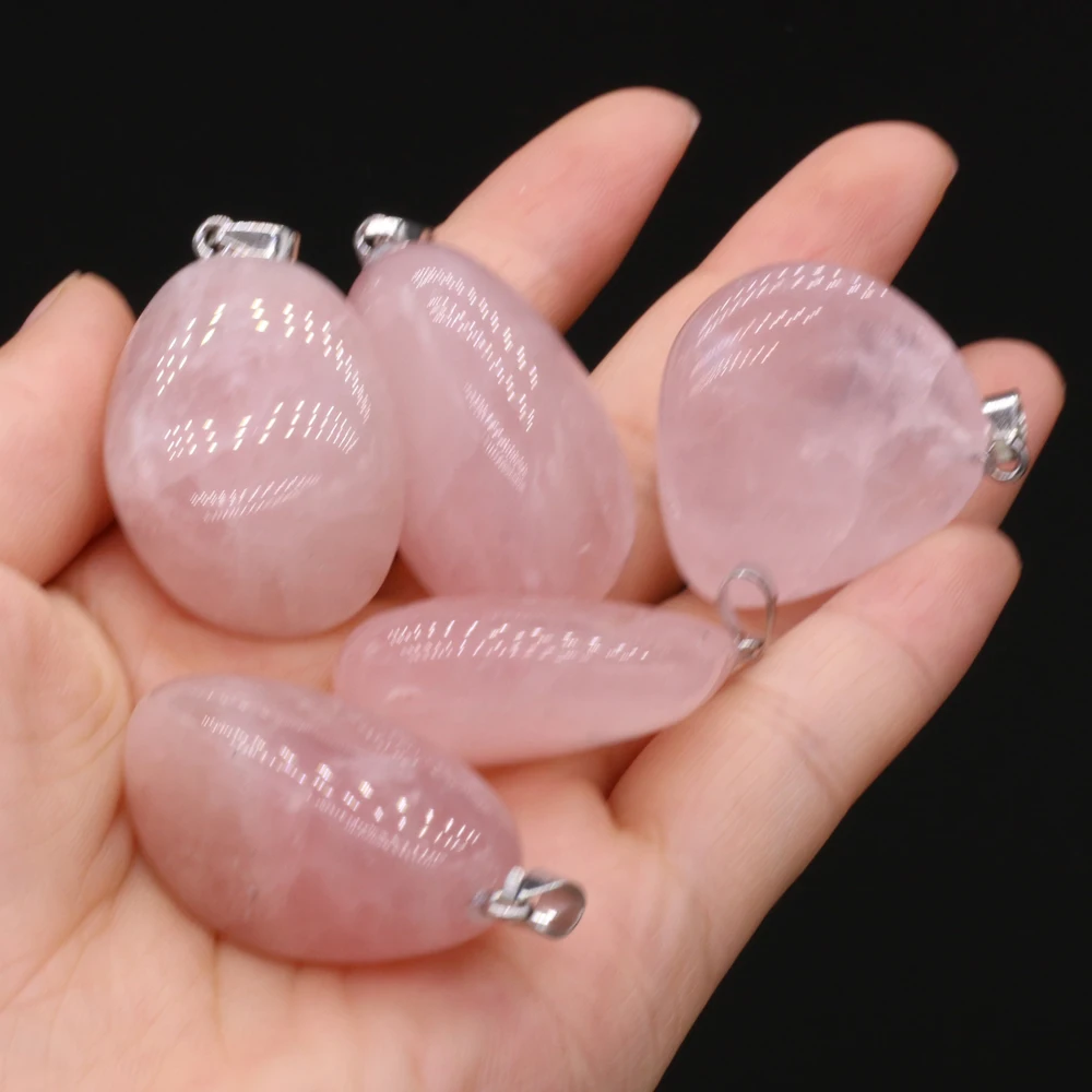 Лидер продаж подвеска из розового кварца поделки ручной работы ожерелье с