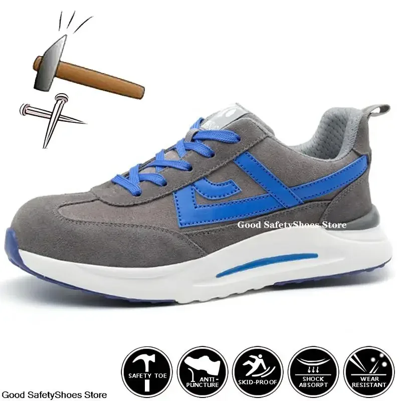 Легкие рабочие кроссовки мужская и женская рабочая обувь устойчивая к проколам