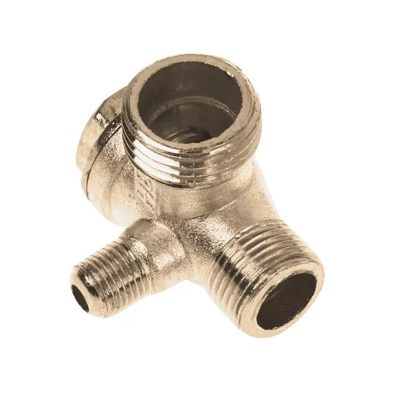 

Air Compressor Check Valve All Copper Male Threaded Tube Connector Pneumatic Tool Replacement Parts Durable