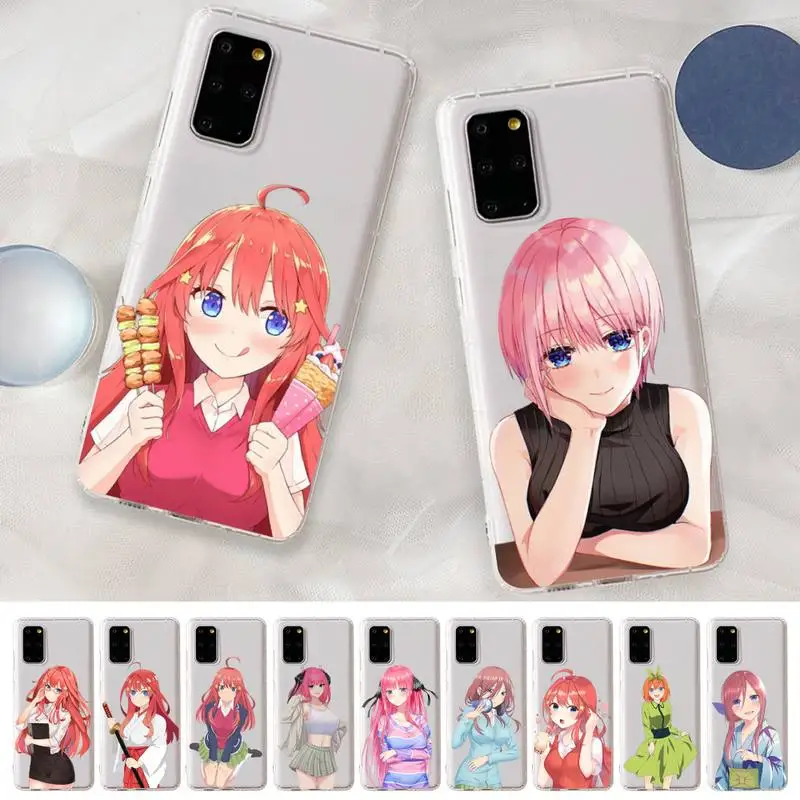 

BANDAI The Quintessential Quintuplets Phone Case for Samsung A51 A52 A71 A12 for Redmi 7 9 9A for Huawei Honor8X 10i Clear Case