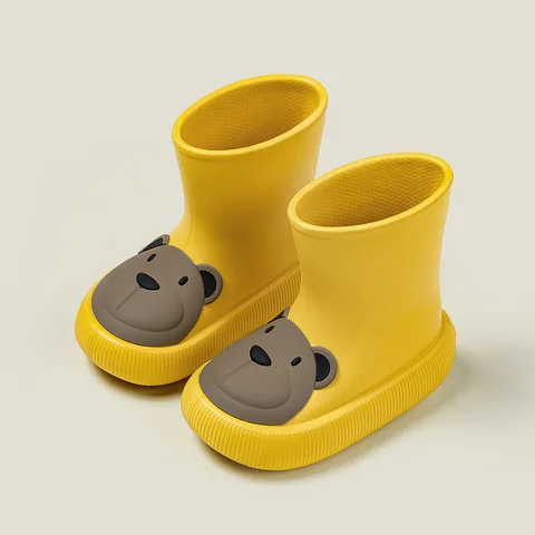 Детские Нескользящие непромокаемые сапоги из ЭВА для мальчиков и девочек, летняя Детская уличная пляжная обувь с мультяшными животными H4