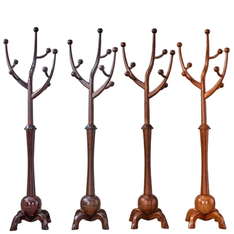 

high quality Best price tree hotel solid portable standing wooden coat rack