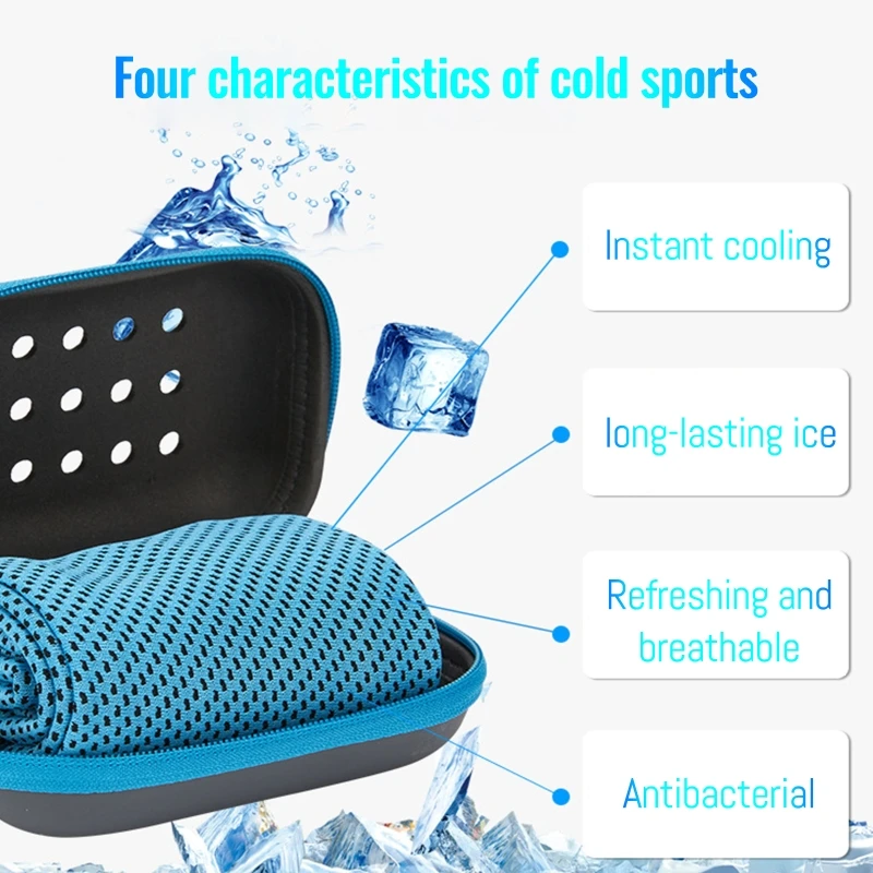 

Quick Drying Cooling Towel Soft Breathable Chilly Towel Sweat Absorption Cold Towel for Running Yoga Golf Gym Camping