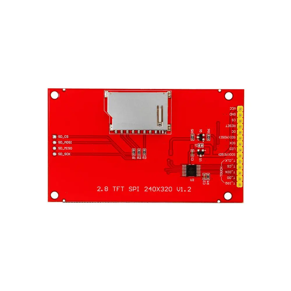 Elecrow 2,8-дюймовый 320x240 с интерфейсом SPI, интеллектуальный дисплей IC ILI9341 с сенсорным экраном RGB 65K, цветной TFT ЖК-модуль (art.: 3920ce5284ef7) - 3920ce5284ef7