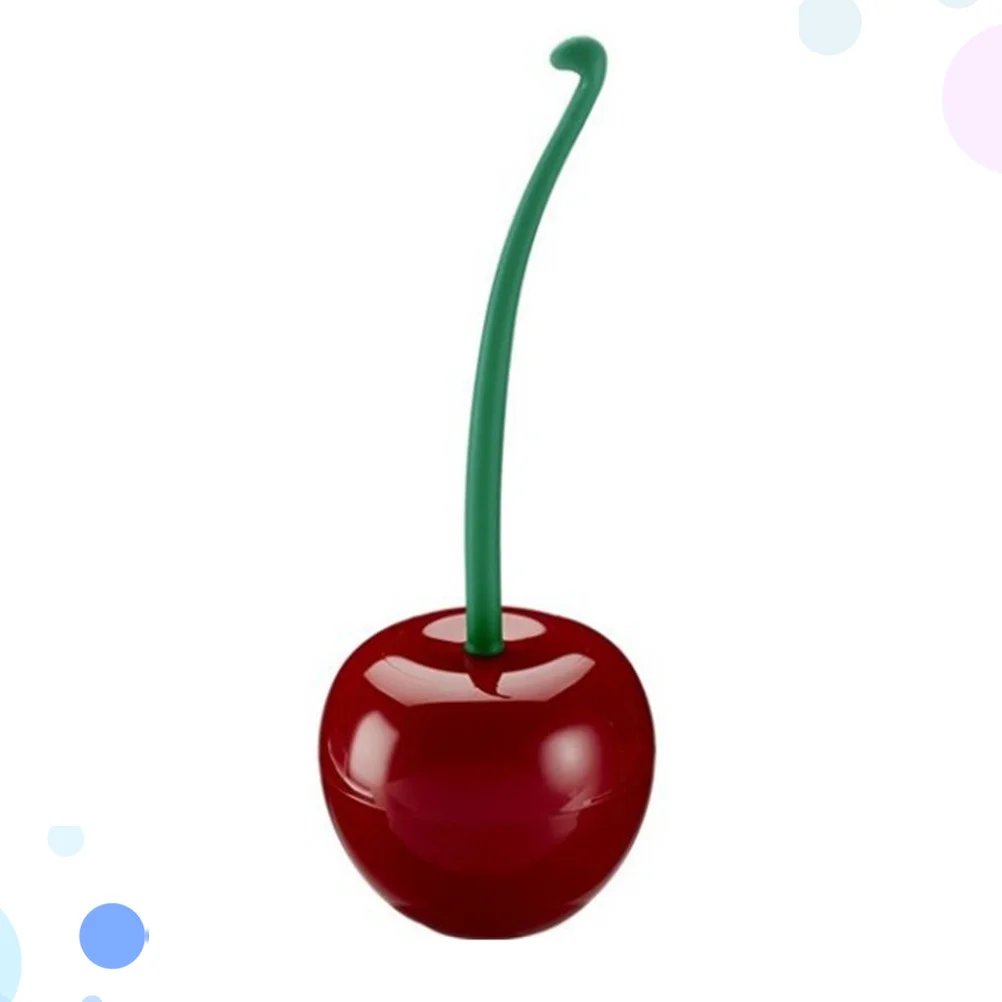 

Convenient Toilet Brush Set Practical Cleaning Brush and Holder Set Cleaning Tool for Bathroom Toilet ( Red, Black Brush)