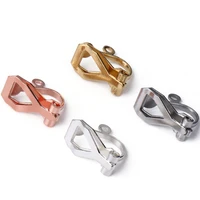 50 piecesbag ear clip stainless steel 812mm triangular band diy earrings ear hook popular jewelry making accessories wholesale