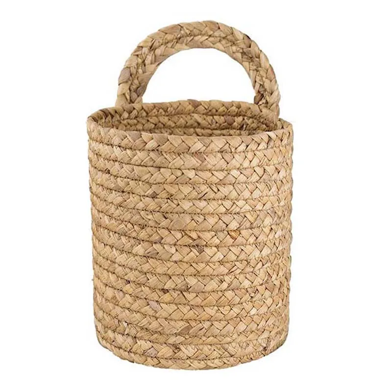 

Wall Hanging Rattan Basket Planter Indoor Outdoor Hanging Rope Flower Plant Pot Basket Decor,Hanging Flowerpot Basket