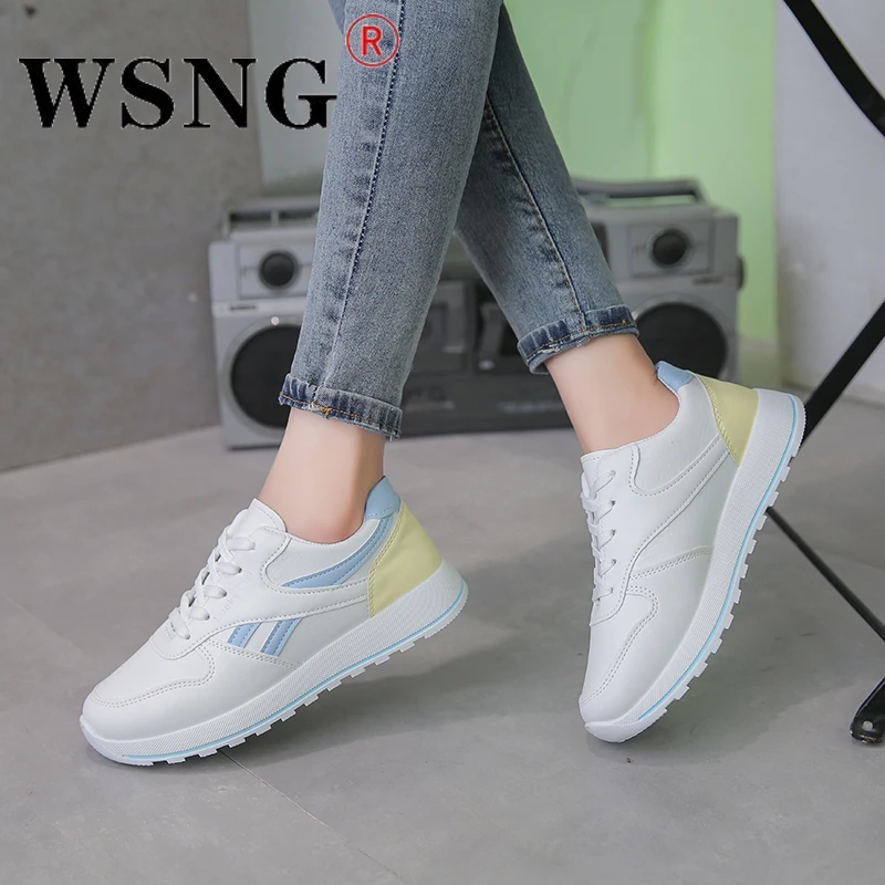 

2022 New Women's Summer Running Sneakers Fashion Mesh Women's Comfortable Casual Shoes Women's Thick Sole Lace Up Sneakers