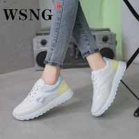 2022 new womens summer running sneakers fashion mesh womens comfortable casual shoes womens thick sole lace up sneakers