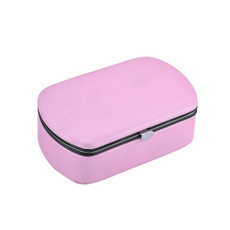 

Шкатулка для хранения ювелирных изделий для женщин, портативная дорожная коробка для хранения колец, цепочек, браслетов, для девушек и мате...