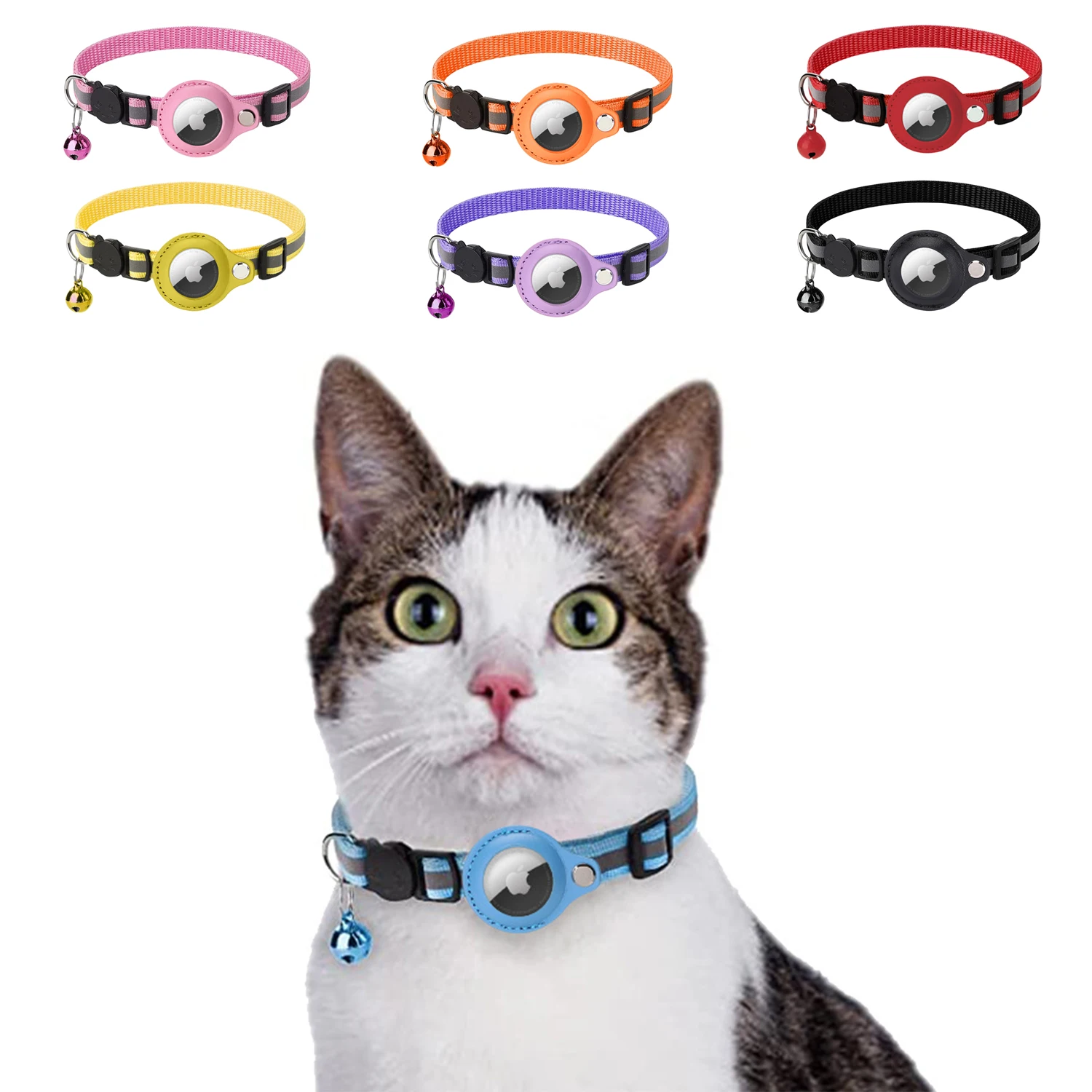 

Airtag Case Collar For Cats Pet Protective Case For Apple Airtag Location Tracker Cat Anti-lost AirTag Case Airtags Pet Collar