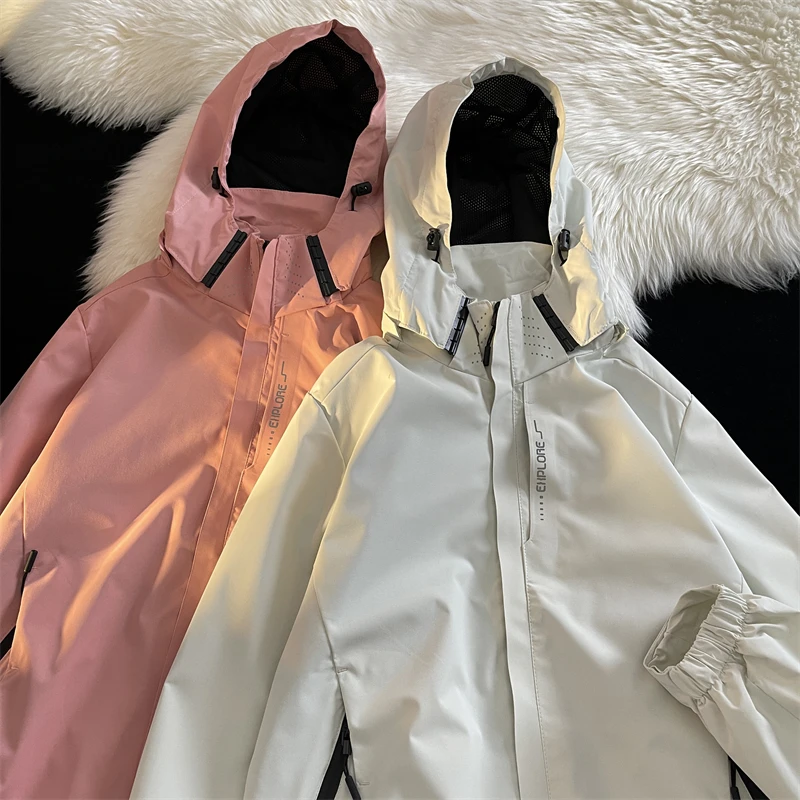 

American High-Collar Hooded Workwear Jacket Men And Women In The 2022 Autumn And Winter New Couples Functional Windbreaker Coat