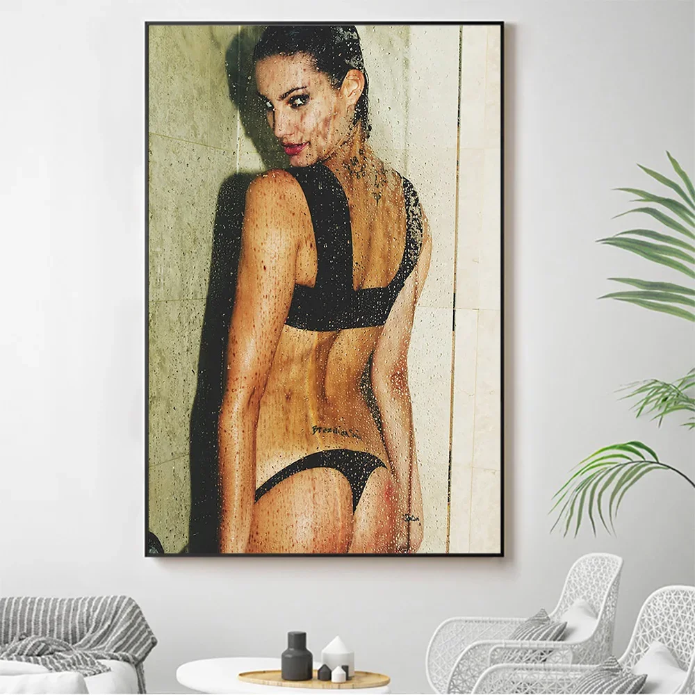 Настенный постер из шелковой ткани Natalia Andrade Oviedo сексуальная модель звездное