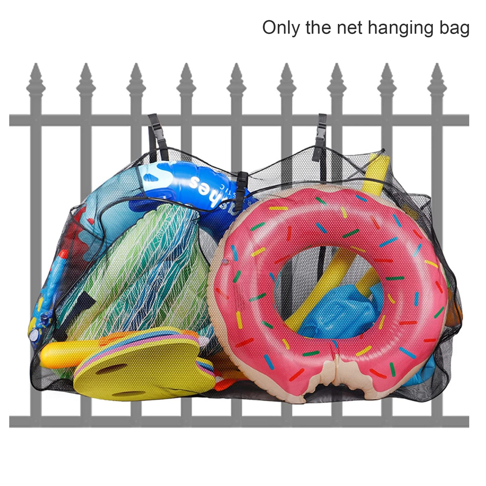 

Большие водные надувные игрушки для плавания, подвесные сетчатые поплавки для бассейна, сумка для хранения, органайзер, складные баскетбольные мячи
