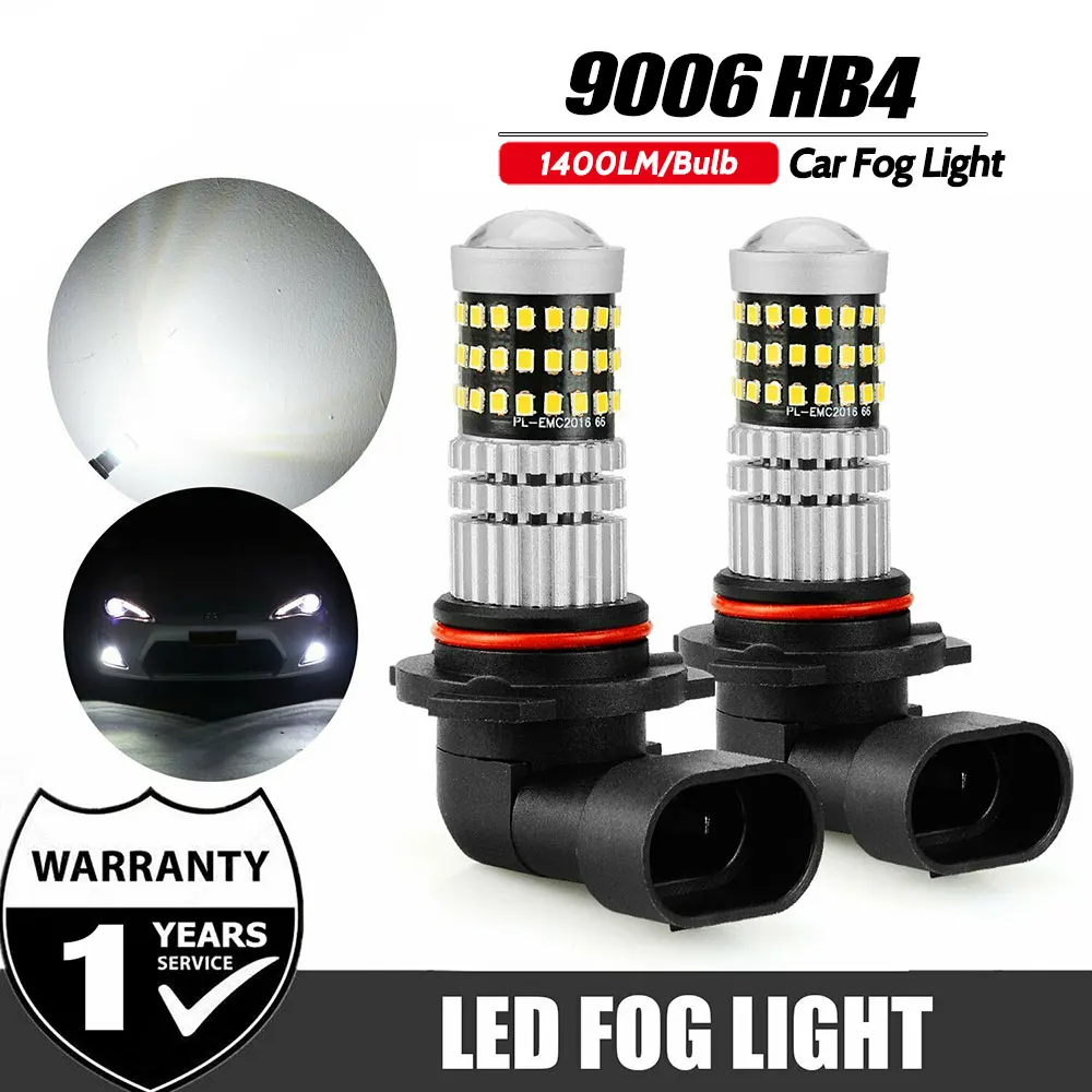 

VANSSI 2pcs HB4 9006 LED Fog Lights Bulbs 39smd 1400lm 6000K White