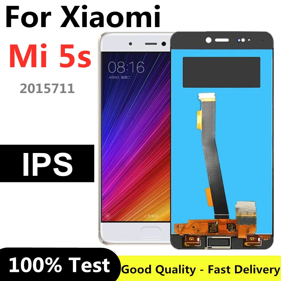 Купи ЖК-дисплей 5, 15 дюйма для Xiaomi Mi5S Mi 5S, сенсорный экран, дигитайзер в сборе, стеклянный сенсор для Xiaomi Mi5s 5S, ЖК-дисплей за 1,750 рублей в магазине AliExpress