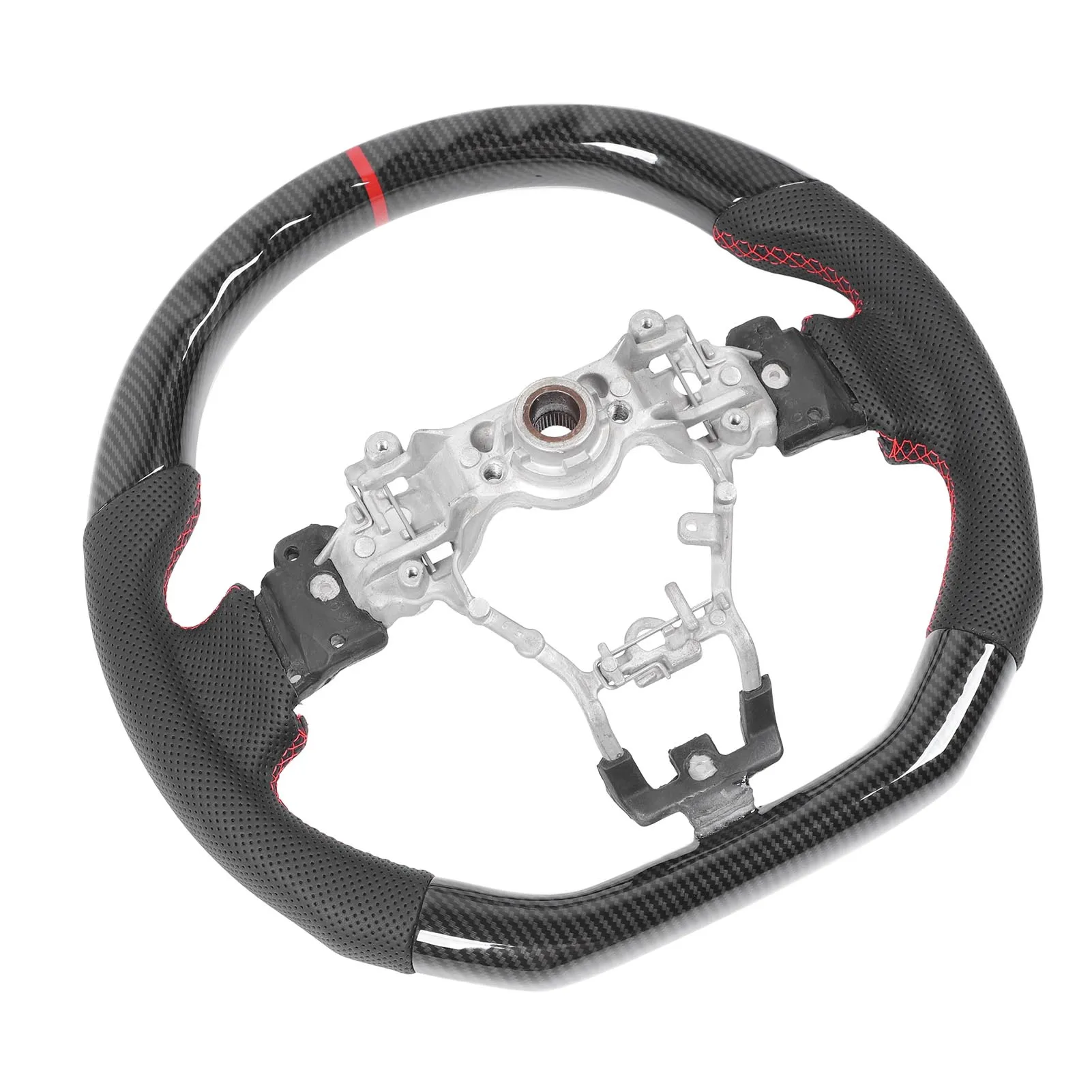 Гоночный руль Hydro Dip Carbon Look перфорированная кожаная замена рулевого колеса для WRX