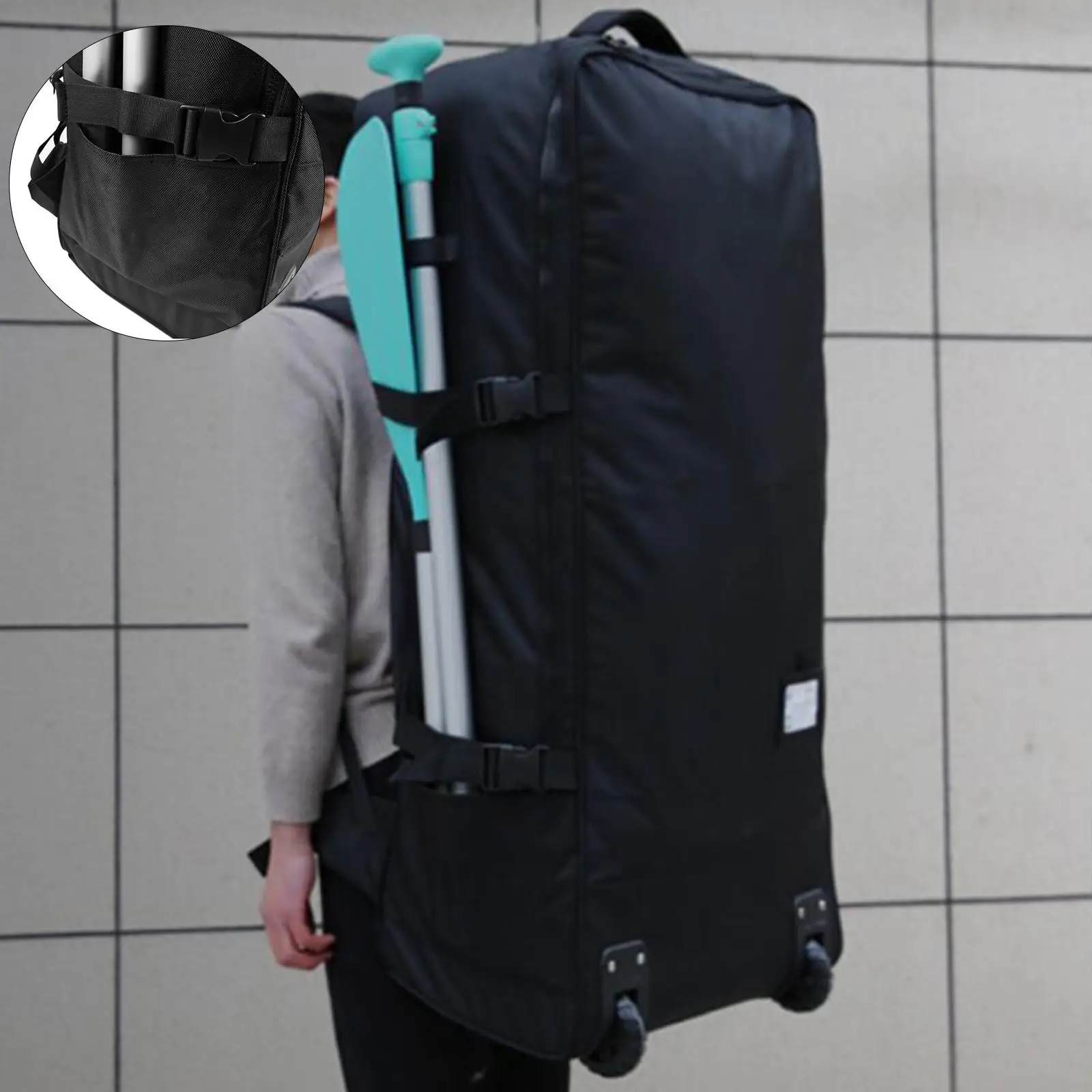 

Inflatable Paddleboard Backpack, Board Travel Bag for Standing