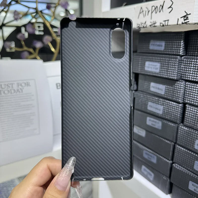 Чехол из углеродного волокна для Sony Xperia 10 VI чехол телефона поколения полная