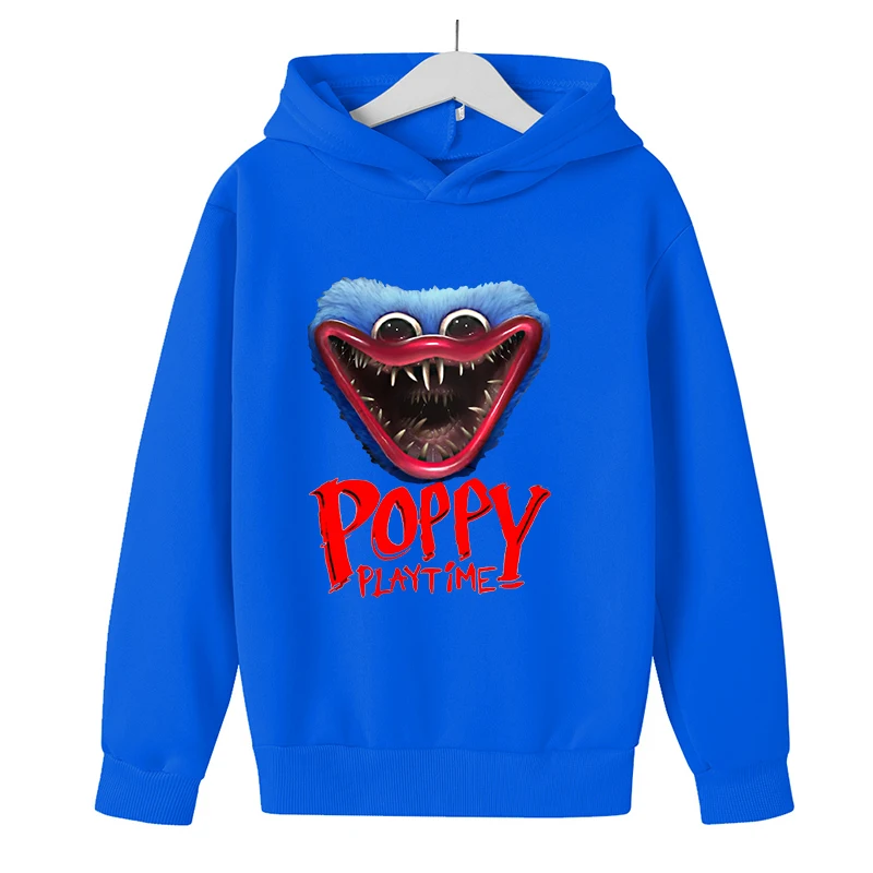 

kids poppy playtime hoodie harajuku boy/girl fashion huggy wuggy sweatshirt spring and autumn horror models clothing long sleeve