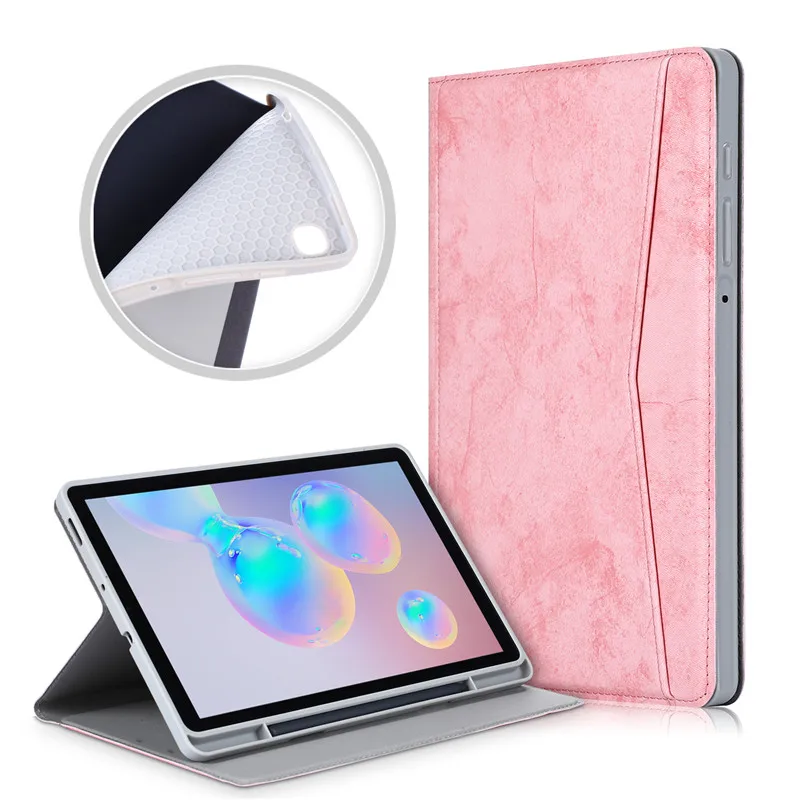 

For Samsung Galaxy Tab S6 Lite Case 10.4" Stand Cover Funda For Galaxy Tab S6 Lite SM P610 P615 Case Soft pu Leather Smart Cover