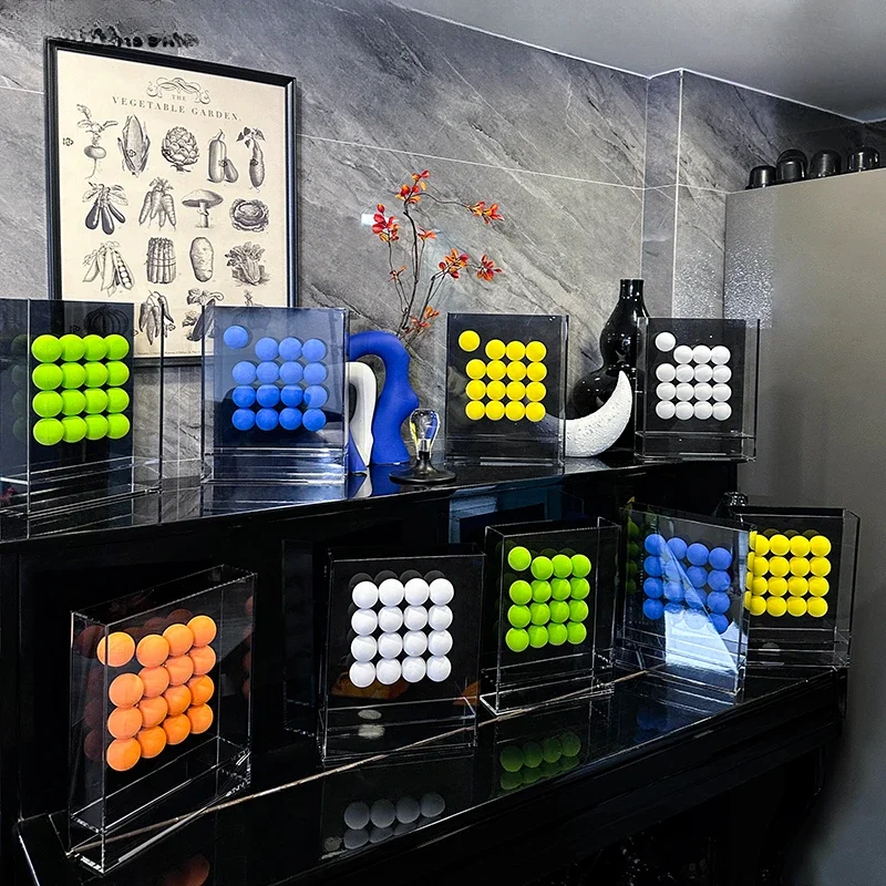 Современный акриловый шарик из губки декоративная живопись креативный орнамент