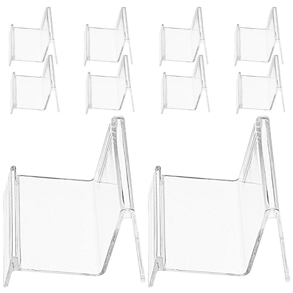 

10 Pcs Purse Display Holder Clear Purses Makeup Display Stands Handbag Display Shelf Wallet Display Rack Womens Wallet