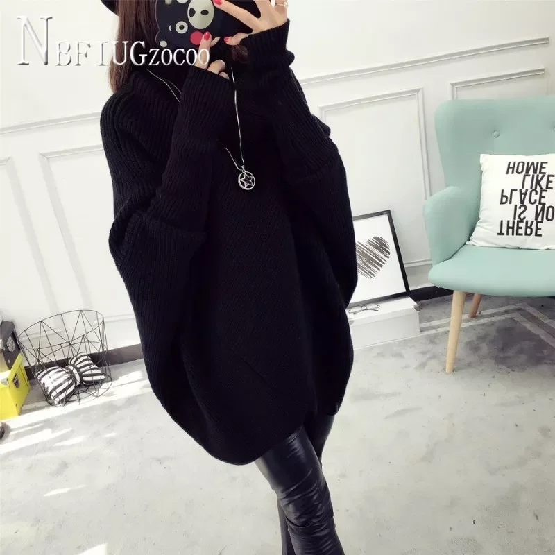 

Новинка 2020, пуловер для осени и зимы, женский свитер в Корейском стиле, вязаные толстые женские свитера с высоким воротником