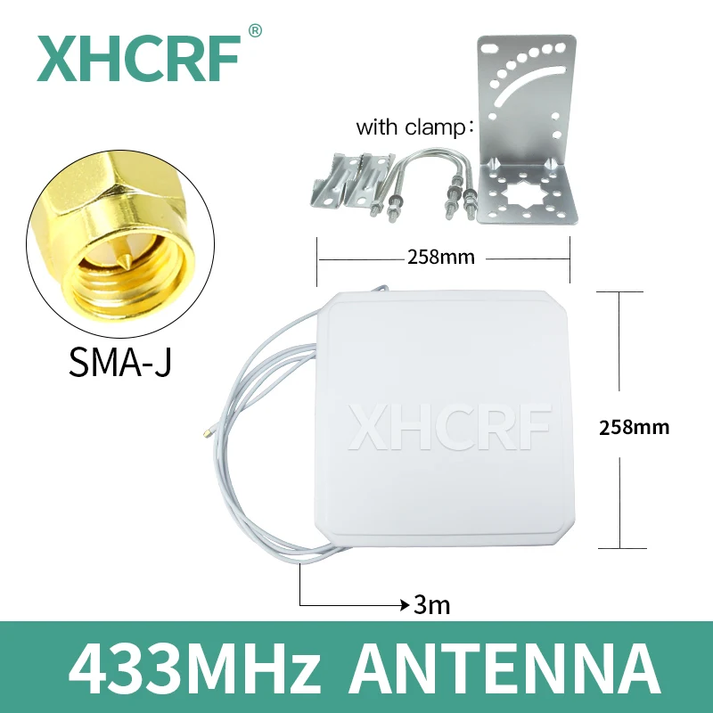 433 MHz Directional Antenna Lora Panel Antennas for Gateway Long Range Antena with SMA Male Connector High Gain Aerial