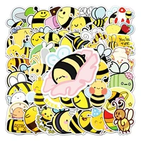 103050pcs cartoon cute animal bee creative graffiti sticker bike skateboard car helmet laptop computer wholesale
