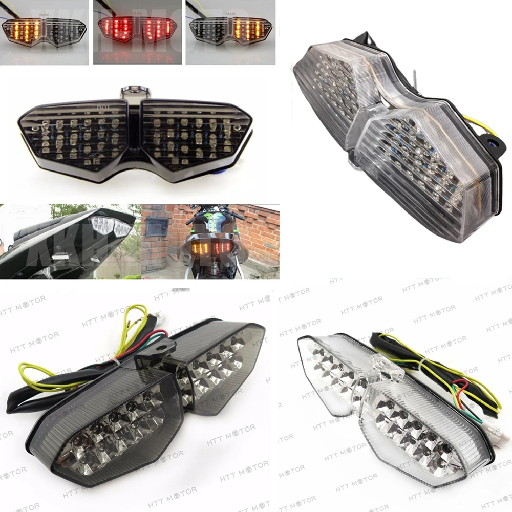 LED Tail light Integrated w/Turn Signals For Yamaha YZF R6 03-05 YZF-R6S 06-08 Smoke Aftermarket Free Shipping Motorcycle Parts