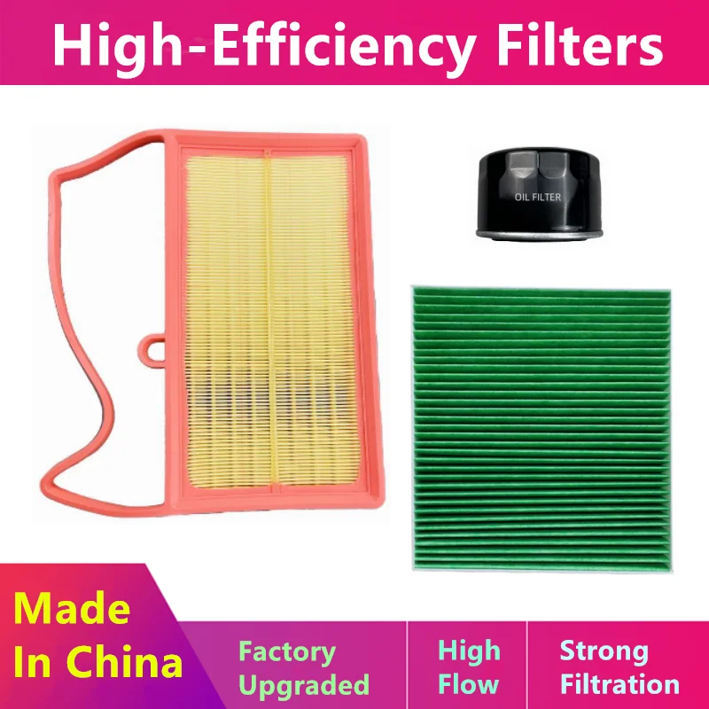 

3 шт./для Changan Cs75 Phev (S301) 1,5t-подключаемый гибридный/масляный фильтр, воздушный фильтр, воздушный фильтр салона/автозапчасти