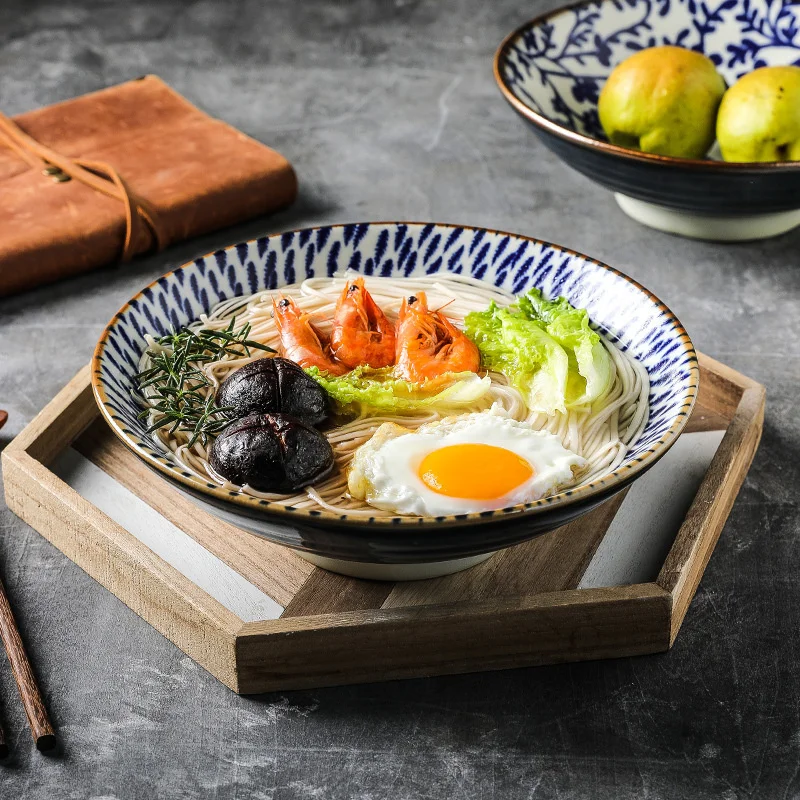 

1 шт., японская керамическая миска для рамен, 9,7 дюйма