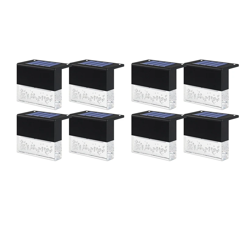 

8Pcs LED Solar Lamp Garden Lights Outdoor Solar Waterproof Sunlight Garden Decor Stair Fence Lamp Solar Outdoor Lights