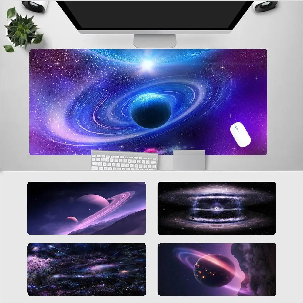 

Starry Sky Mouse Mats Keyboard 900X400 Mousepad Pc Desk Pad Gaming Accessories Xxl 800x300 Kawaii Office Notebook Laptop Mat