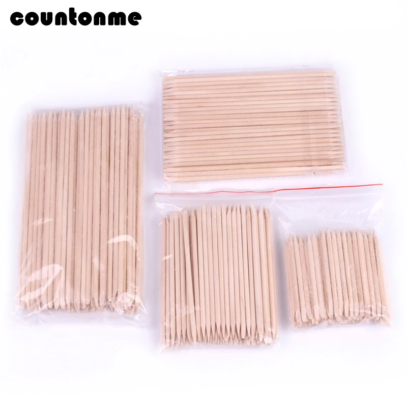 50/100 шт., деревянные палочки для удаления кутикулы | AliExpress