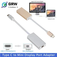 type c usb c to mini dp 4k type c to mini display port adapter plug and play thunderbolt 3 to mini dp converter for macbook pro