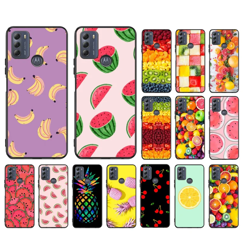 

Fruit Banana Case for Motorola G22 G60 G52 G100 G Stylus G30 G10 G20 G50 GPure E32 E20 E40 E7Power Edge20 lite Pro OneAction