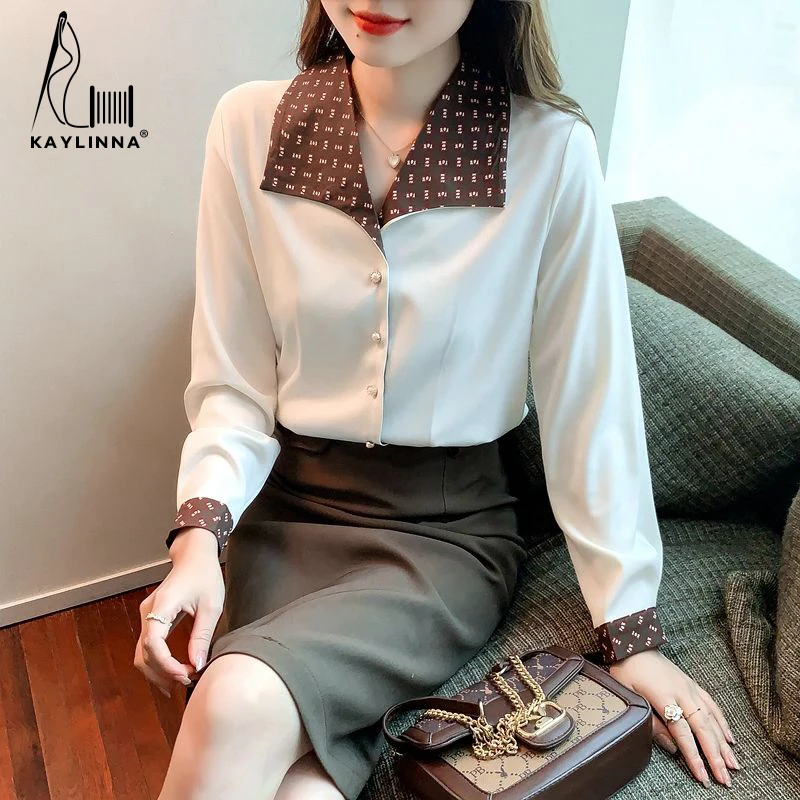 KAYLINNA Luxury Women's Social Blouse Chic Woman Blouse Elegant and Youth Woman Blouses Autumn Women's Shirts 2022 Fashion Tops