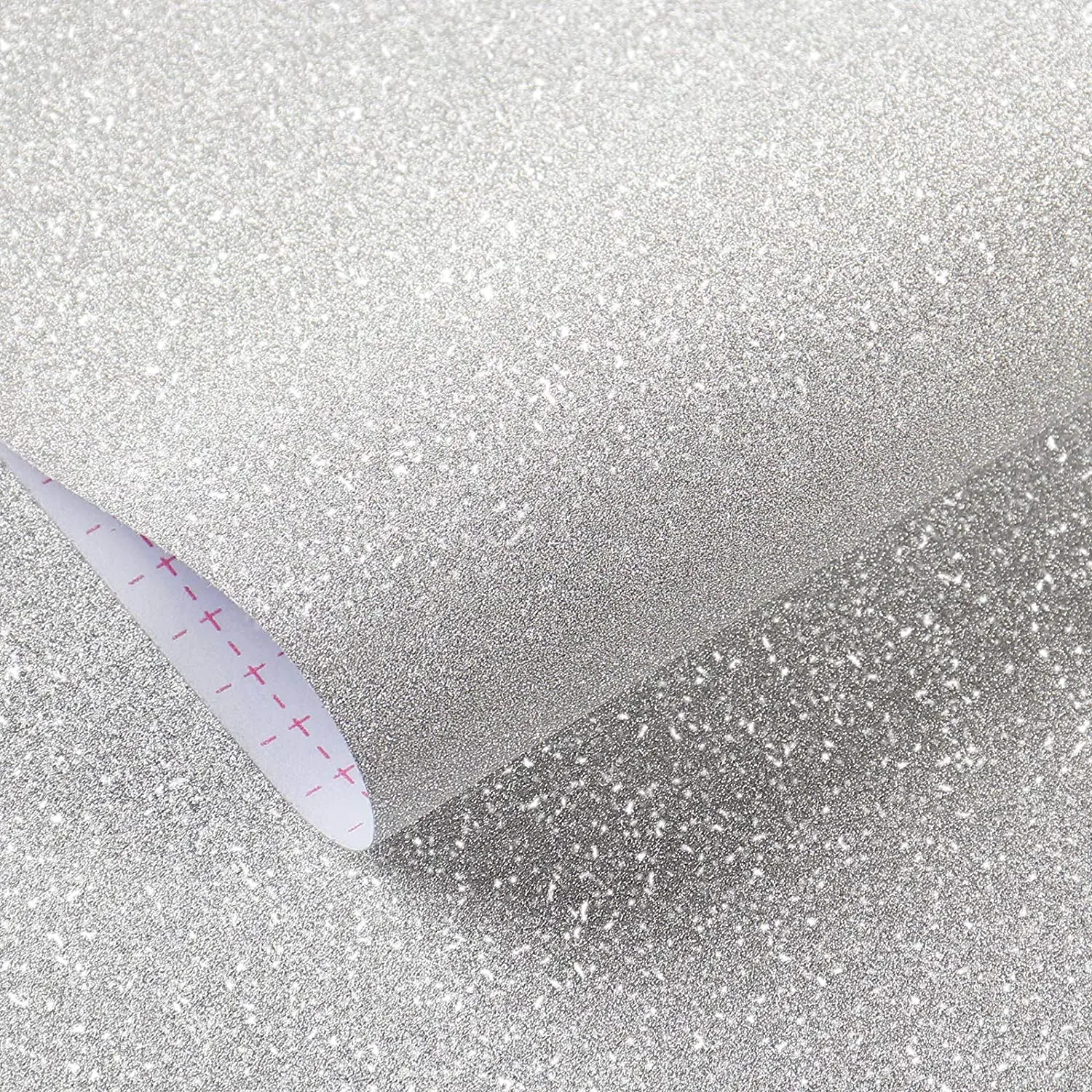 

Wokhome Glitter PVC Self Adhesive Removable Waterproof Wallpaper Decorative Wall Stickers Furniture Decorative Film Packed Paper