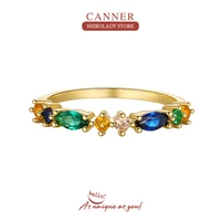 canner green 925 sterling silver rings for women 678 size gemstones zirconia%c2%a0 accessories 2022 trend jewelry gift anel