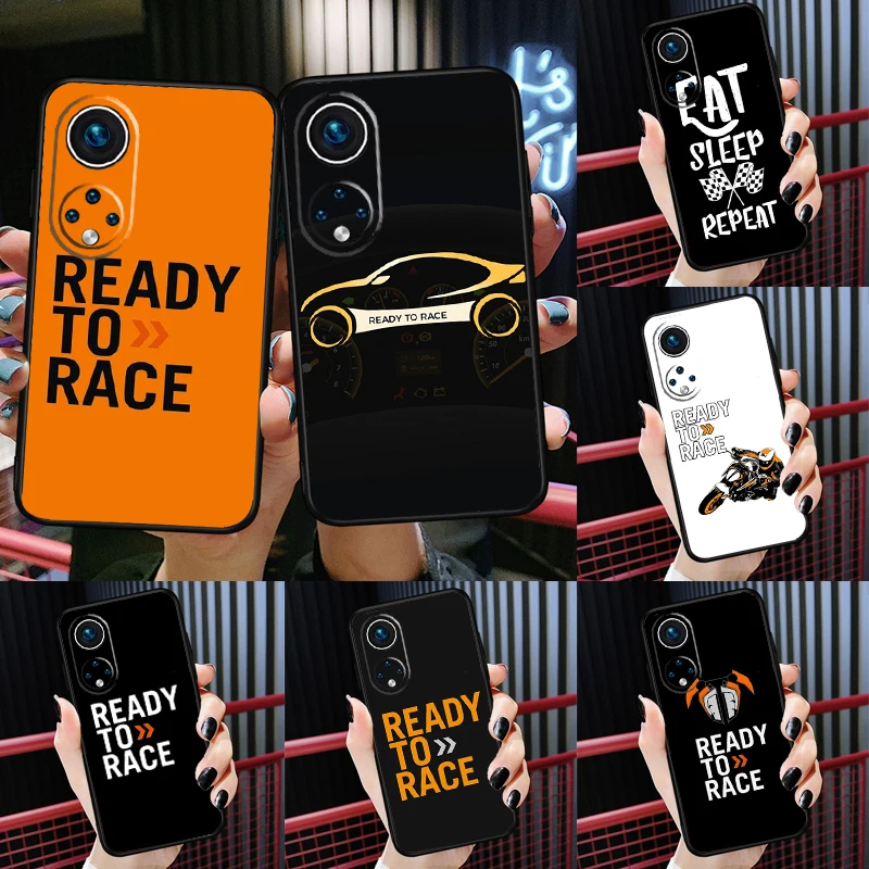 

Fashion Ready To Race Case For Huawei P30 P40 Lite P50 P20 Pro Nova 5T P Smart 2021 2019 Back Cover For Honor 50