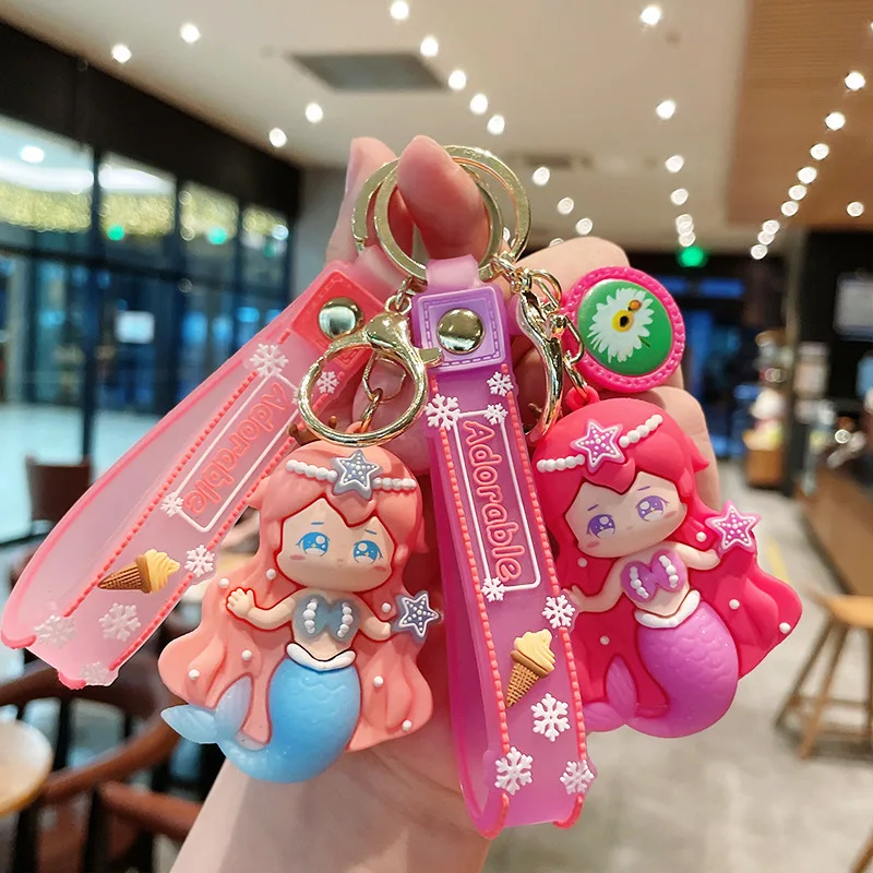 

Bentoy Milkjoy Bag pendant cartoon mermaid keychain fashion girlfriend keychain creative gift jewelry luxury bag accessories