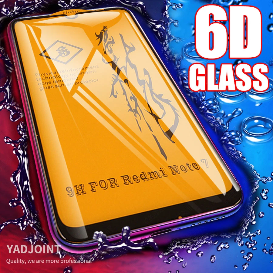 

6D Full Cover Tempered Glass For Xiaomi Pocophone F1 Poco F3 X3 M3 F2 Mi 10T 9T Redmi Note 10 9 9S 8 Pro Glass Screen Protector